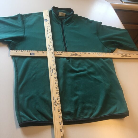 Vintage REI 1/2 Zip Polartec Pullover Adult Large Hunter Green Mock Neck - Picture 7 of 12